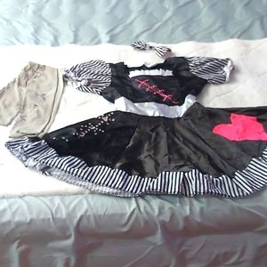 Creepy black doll halloween costume